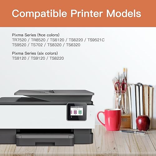 Miniatura 4 de Eulyxit PGI-280XXL CLI-281XXL Paquete económico de 5 colores de repuesto para cartuchos de tinta Canon 280 281 para usar con Canon TR8520 TR7520