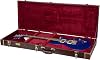 Estuche rígido Crossrock para guitarra eléctrica compatible con guitarra de cuerpo sólido PRS SE estándar, rectangular, marrón vintage (CRW620PRSEBR-R) 3