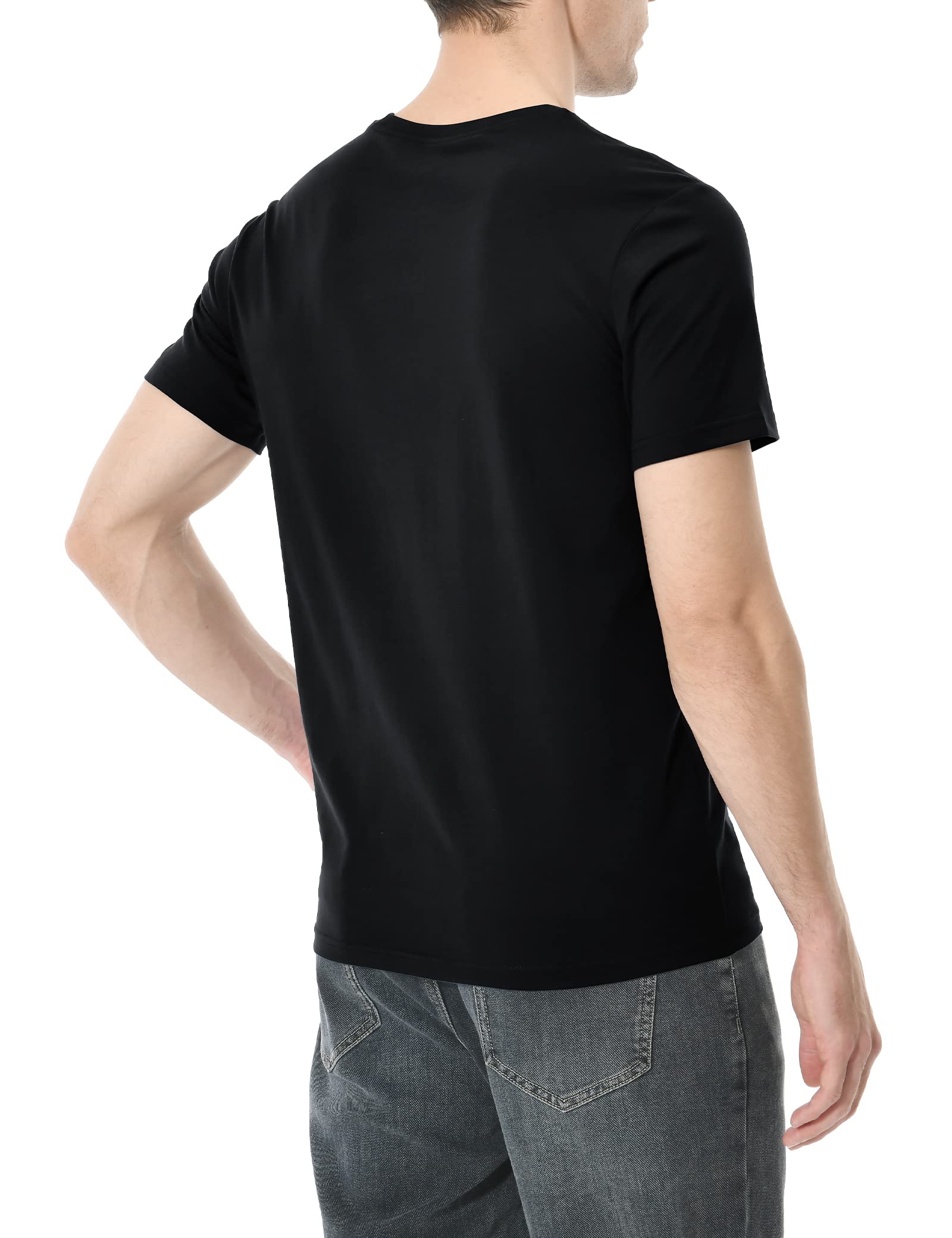 Pioneer Camp Mens Bamboo T Shirt Ultra Soft White Plain Tshirts Shirts for Men Cooling Crew Neck Casual Basic Tee Shirt