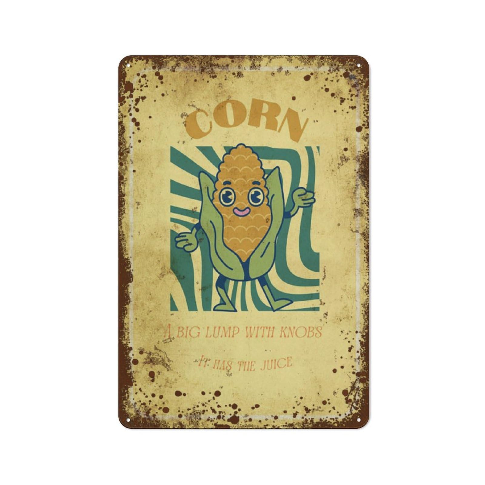 Kwqdozf Style 8X12 Inch A Big Lump With Knobs It Has The Juice, Corn ,Cute Wall Decor