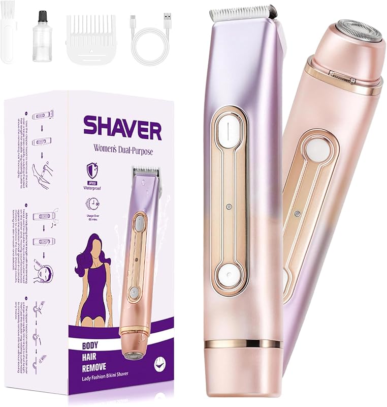 Aparador elétrico feminino wurgocy com duas cabeças, lavanda, modelo jbkzse