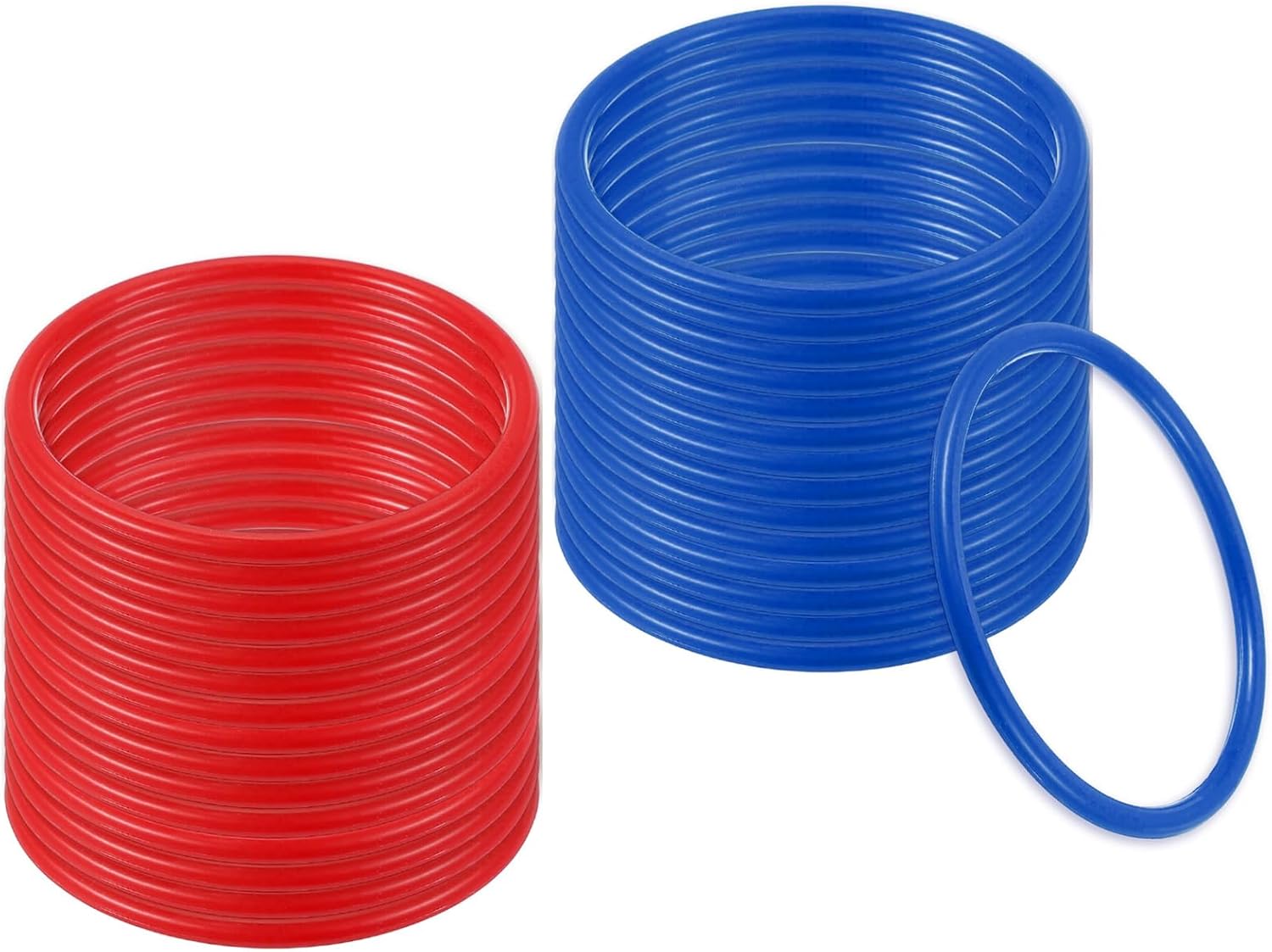 PATIKIL Plastic Ring-Toss Rings for Bottles, Carnival Rings Plastic Hoops for Speed and Agility Practice Outdoor Party Favor