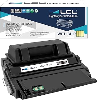 LCL Compatible Toner Cartridge 42X Q5942X High Yield (1 Black) Replacement for HP LaserJet 4240 4240n 4250 4250n 4250tn 4250dtn 4250dtnsl 4350 4350n 4350tn 4350dtn 4350dtnsl