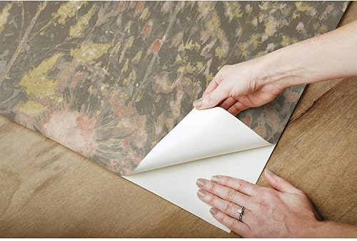 Miniatura 4 de RoomMates RMK11742WP - Papel tapiz para despegar y pegar con diente de león gris pardo y rosa, rollo