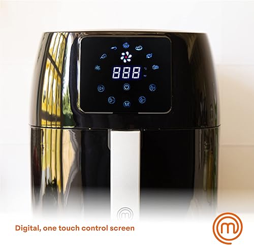 Miniatura 3 de MasterChef Airfryer - Freidora de aire compacta de 4.75 cuartos de galón con pantalla digital, 7 ajustes preestablecidos de cocción simples y