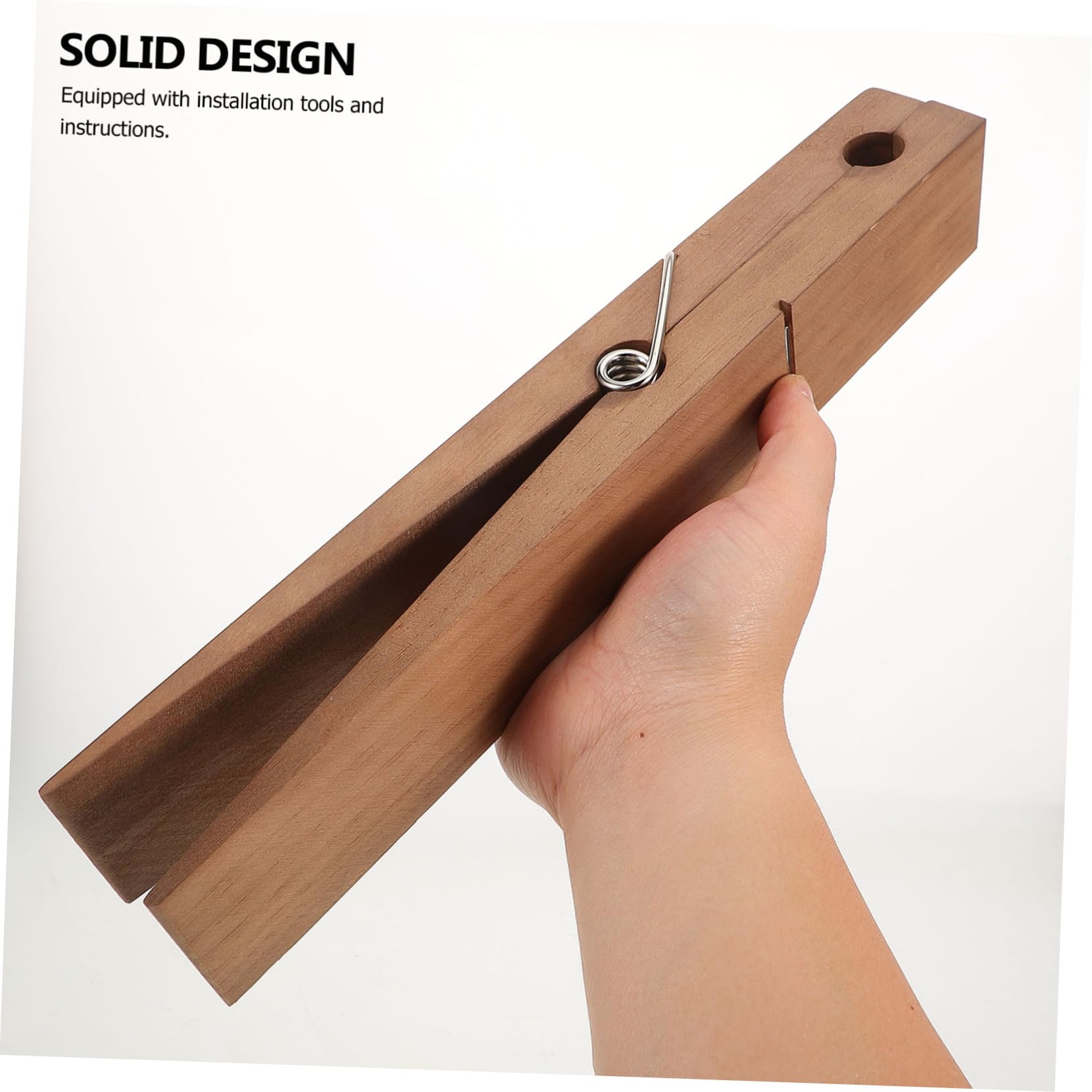 4stücke Jumbo Holzklammer Handtuchhalter Stabiler Holz Handtuchclip Für Badezimmer Küche Und Büro Für Handtücher Und Kleidung Platzsparendes Design