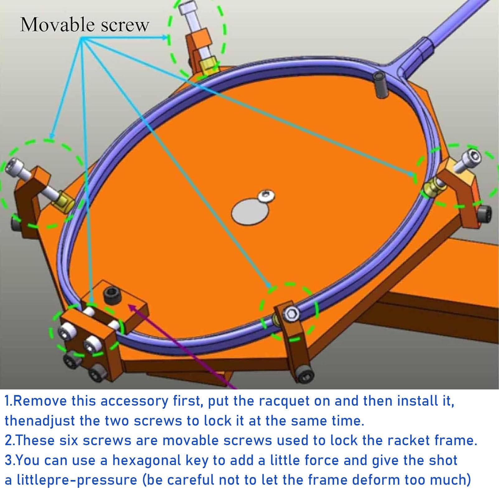 バドミントンストリングスマシン アルミ製