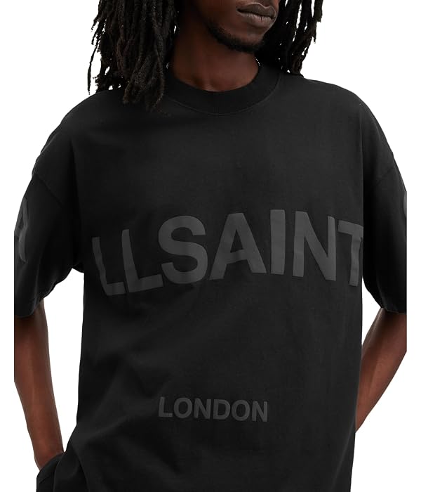 AllSaints Men's Biggy Short Sleeve Crew T-Shirt Jet Black M by AllSaints - Used condition - Image 3