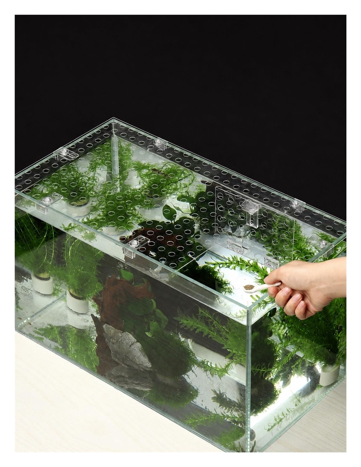 Fish Tank Lid, Clear Polycarbonate Canopy, Aquarium Lid Aquarium Hood(80x40cm/31.50x15.75in)