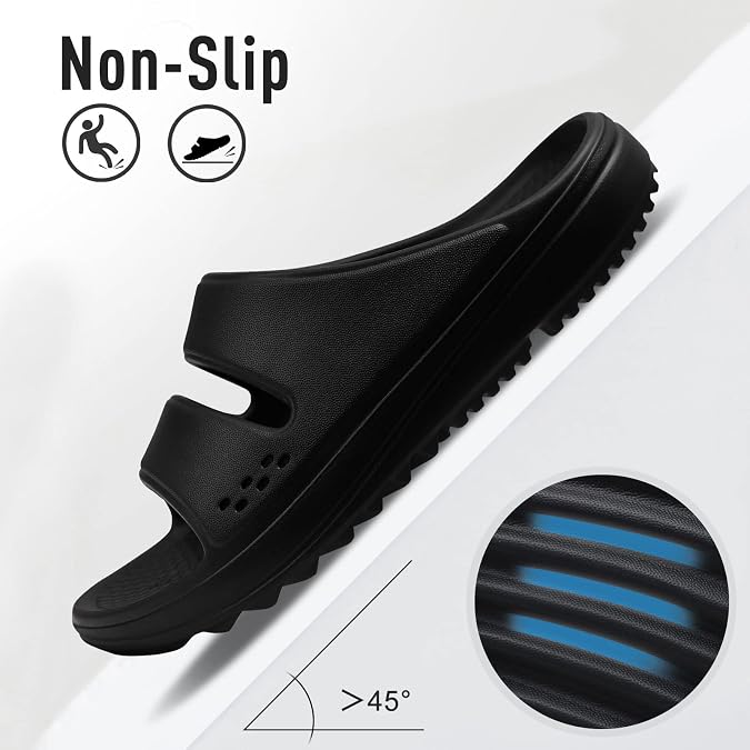 Evshine Orthopedic Sandals for Women Arch Support Recovery Slides Cloud Slippers for Plantar Fasciitis | Extremely Comfort