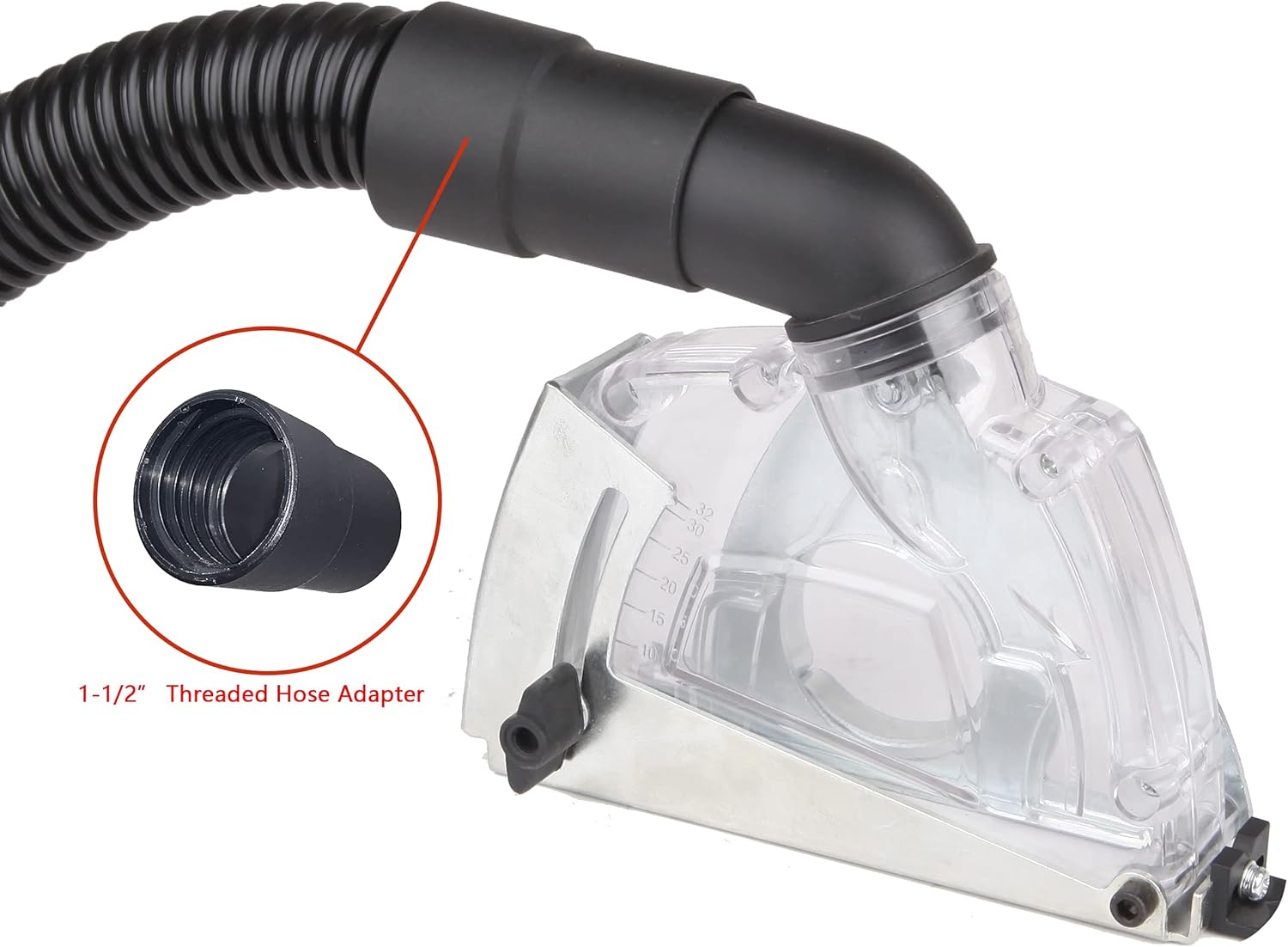 Dust Collector Attachment,Cutting Dust Shroud for Angle Grinder 4-1/2 inch to 5 inch Dt1903