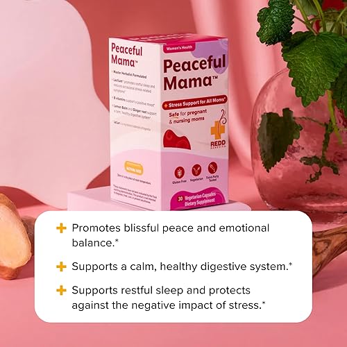 Miniatura 5 de Redd Remedies, Mamá pacífica, apoya un sistema digestivo tranquilo y saludable, bálsamo de limón y raíz de jengibre, 30 cápsulas vegetarianas