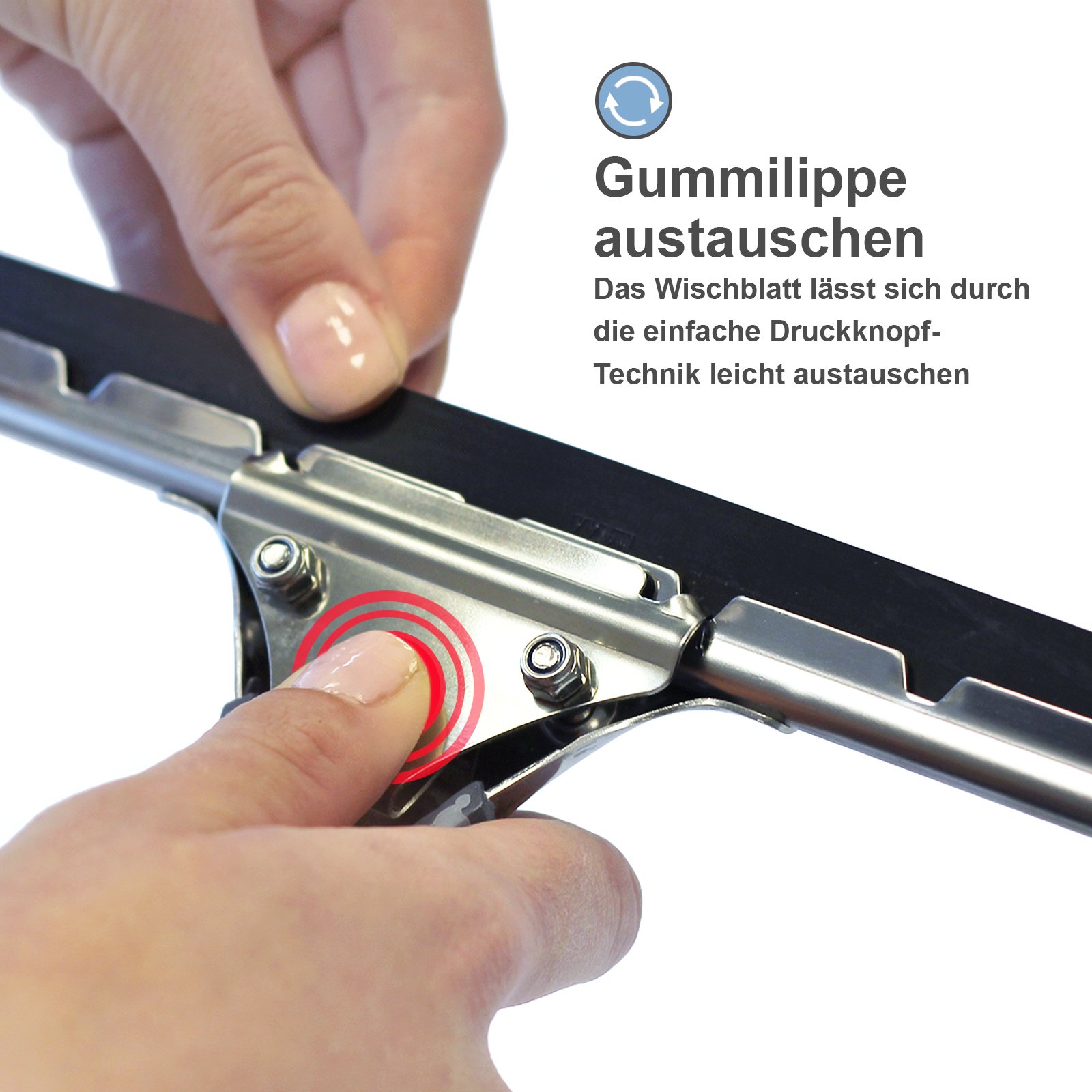 LEWI Kombi-Set Teleskopstange 2x60cm + Fensterabzieher 45cm | Fensterwischer für kleine Fenster, Für höher gelegene Stellen, Streifenfreies Ergebnis, Inkl. Gratisprobe Glasreiniger