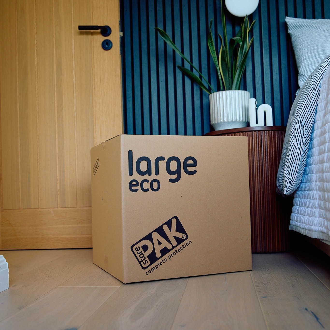 StorePAK Large Eco Box PK 7 - Archive Cardboard Boxes with handles, 64 Litres - 100% Recyclable - h40.5 x w40.5 x d40.5cm Brown.