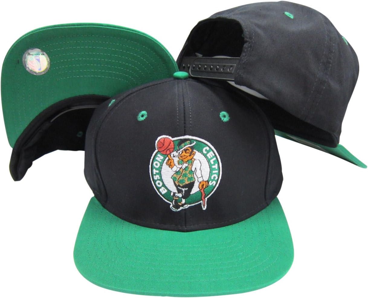 Boston Celtics Black/Green Two Tone Plastic Snapback Adjustable Plastic Snap Back Hat/Cap