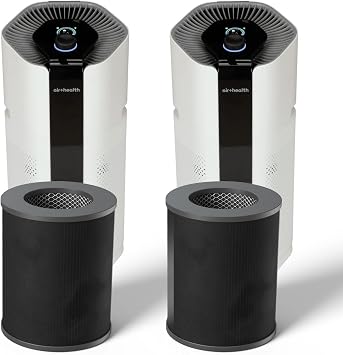 Air Health Skye 5 Stage Air Purifier and Replacement Filter | Combo Includes 2 Skye and 2 Filters