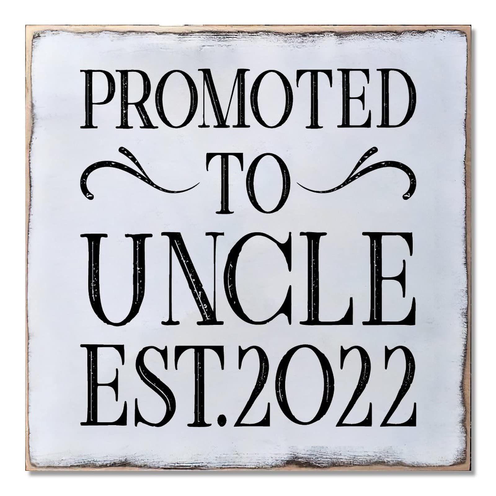 Panneau en bois New Uncle Gift 40,6 cm pour sublimer la décoration murale d'un salon chaleureux