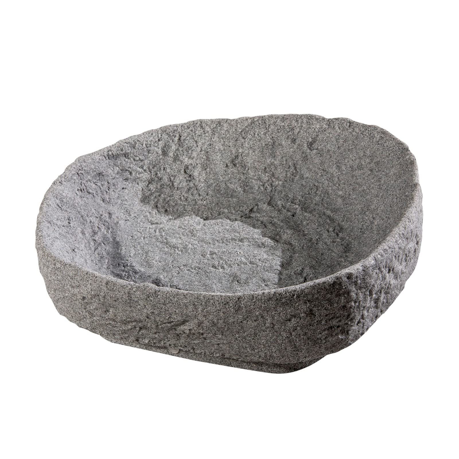 Pflanzschale Steinoptik für Regentonne Hinkelstein Granit grau