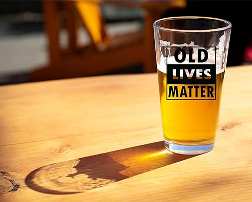 Miniatura 3 de Old Lives Matter - Vaso de cerveza  Regalos divertidos para hombres, papá, marido o abuelo  Regalo de jubilación, regalo de cumpleaños (40, 50, 60,