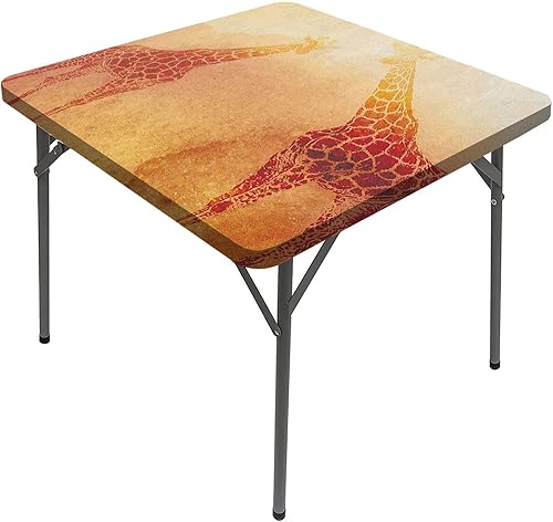 Manteles de animales, manteles decorativos retro vintage para el hogar, se adapta a mesas de 32 x 32 pulgadas, ideal para la cocina del hogar,