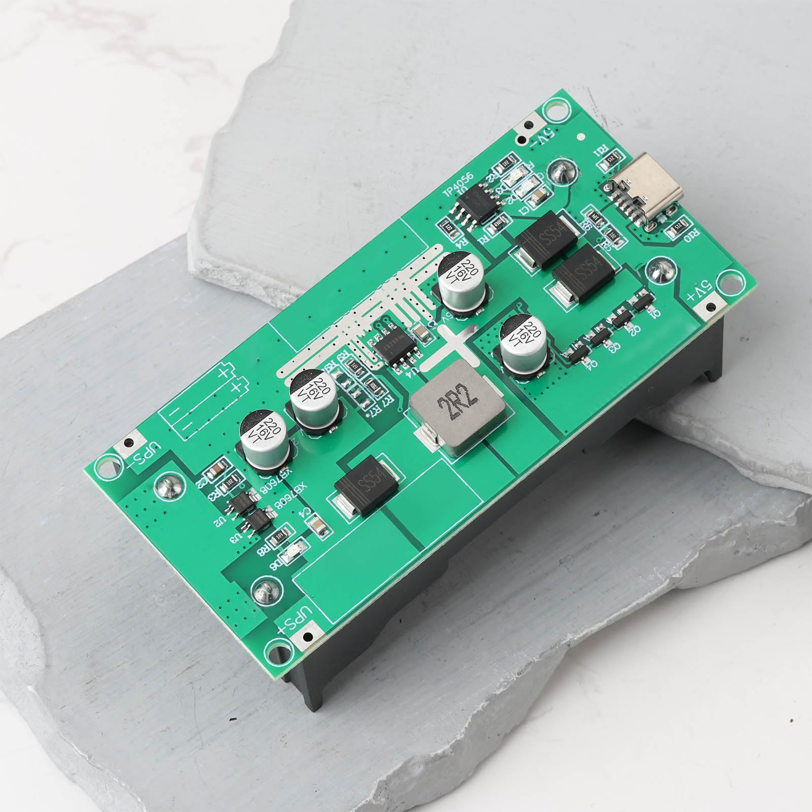EMSea Módulo de Carga de Refuerzo de Batería de Alta Potencia de 2 Piezas 15 W 5 V 3 A para 2 Celdas de Iones de Litio 18650 — view 7