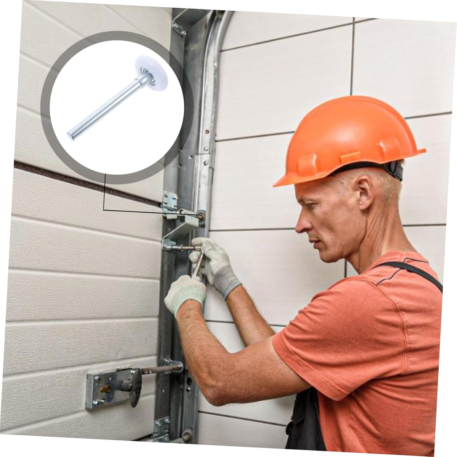 10pcs Durable Nylon Garage Door Rollers Heavy Duty Guide Wheels for Smooth Operation and Easy Installation Compatible with Garage Doors Sliding and More