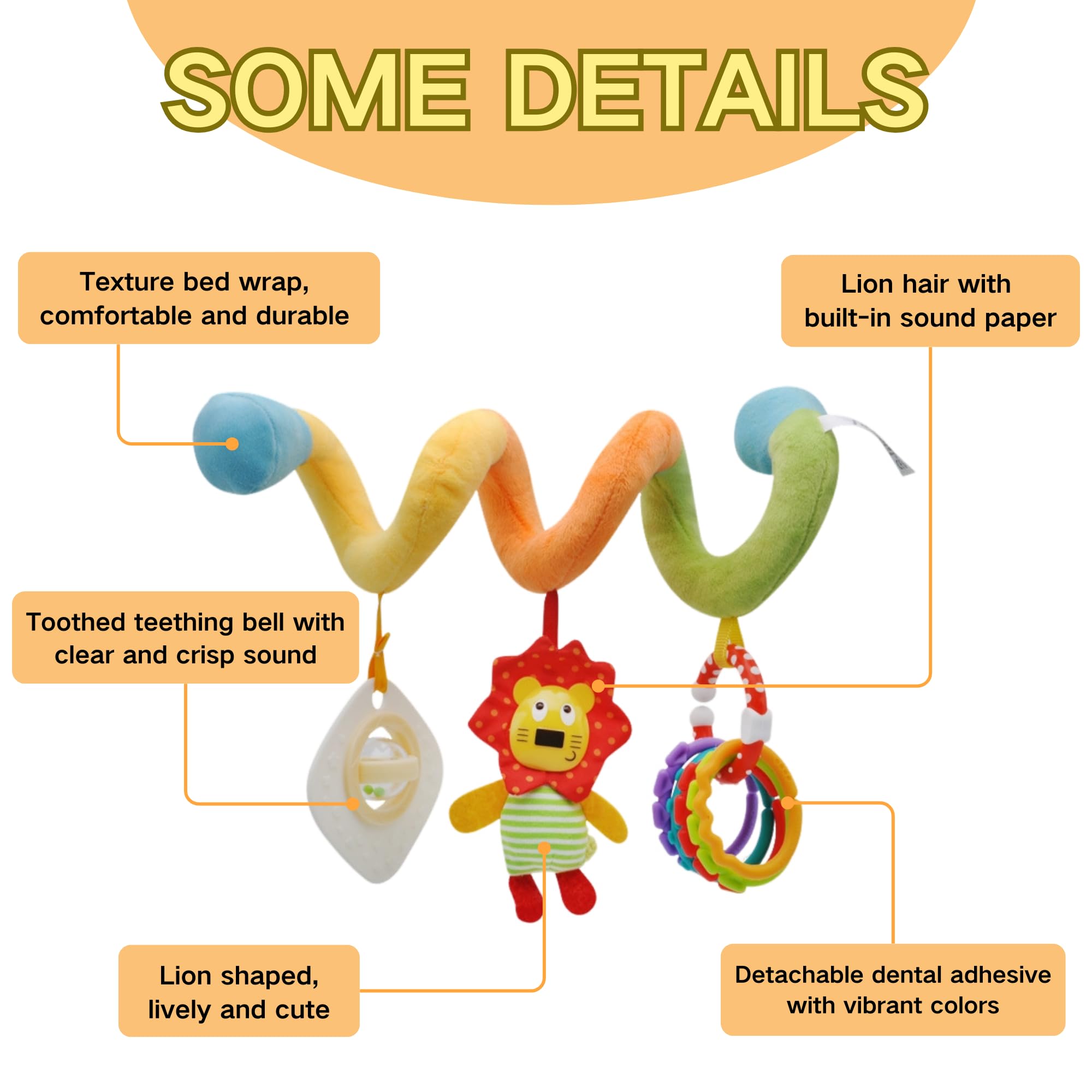 Bambino Carino Twisty Spirale Hanging Soft Toys Per