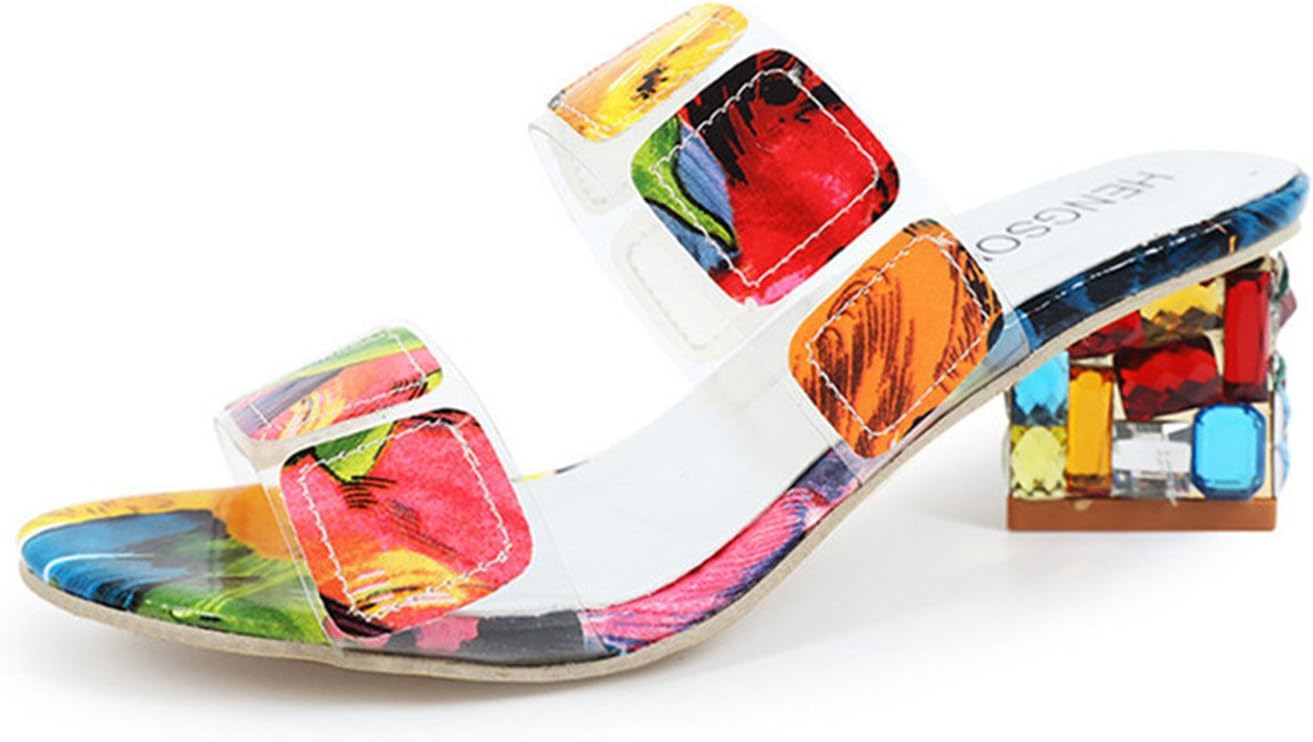 Twinkle UU Ladies Summer Slippers Shoes Women high Heels Sandals Fashion Rhinestone Summer Shoes New ALF19