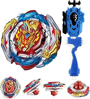 B-201 Zest Achilles + 1 Two-Way Launcher Battling Tops with Stickers bey Battling Burst quadrive BayBlades pro Series Tops for 8-12 Kids Children Boys