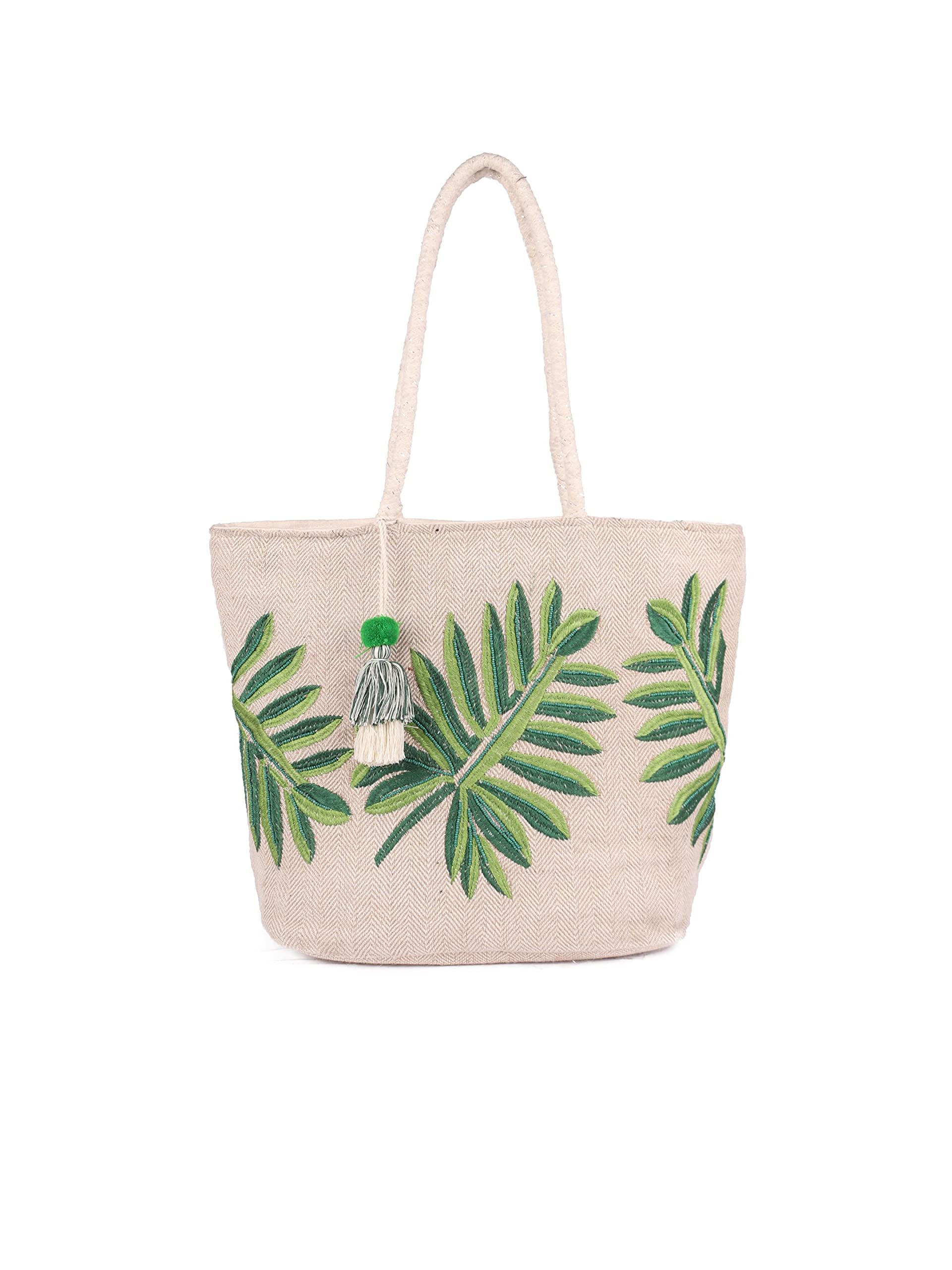 See full amazon price history chart for ASTRID Womens Embroidered Leaf Tote Bag (Green) ASTRID Womens Embroidered Leaf Tote Bag (Green) (B0978JQ2QM) Amazon Price History, Amazon Price Tracker