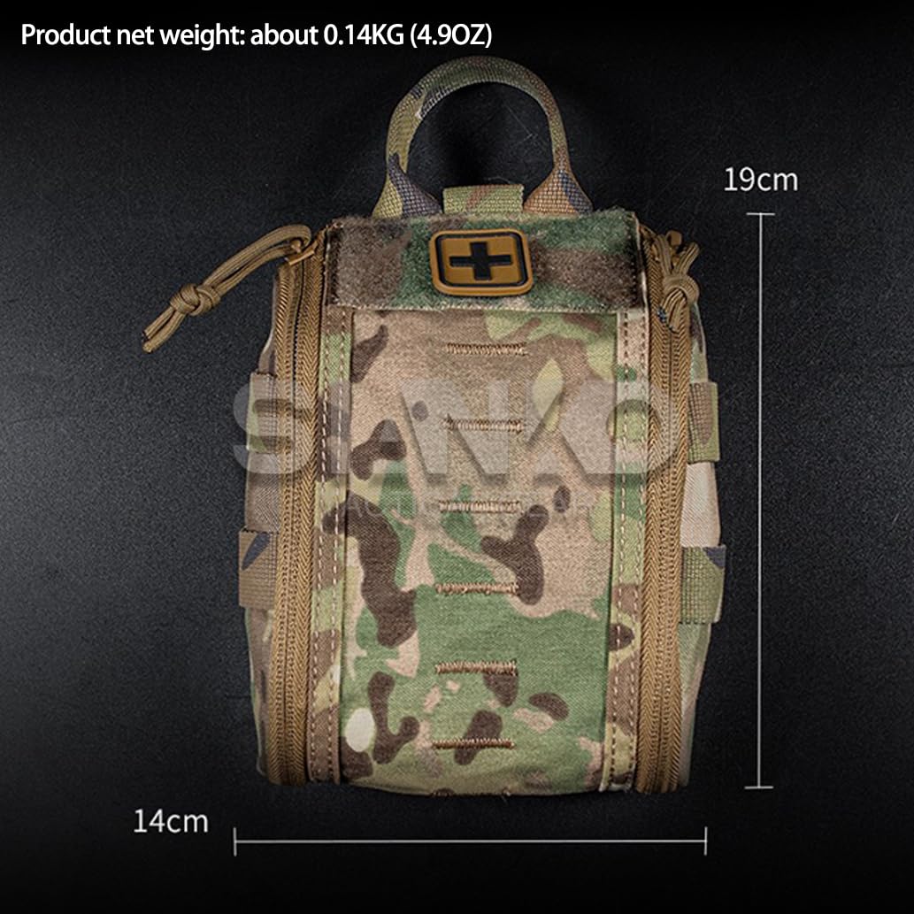Kits de primeros auxilios tácticos MOLLE IFAK, bolsa médica EDC, bolsa de herramientas, bolsa de emergencia de supervivencia EMT, accesorio de caza para deportes al aire libre