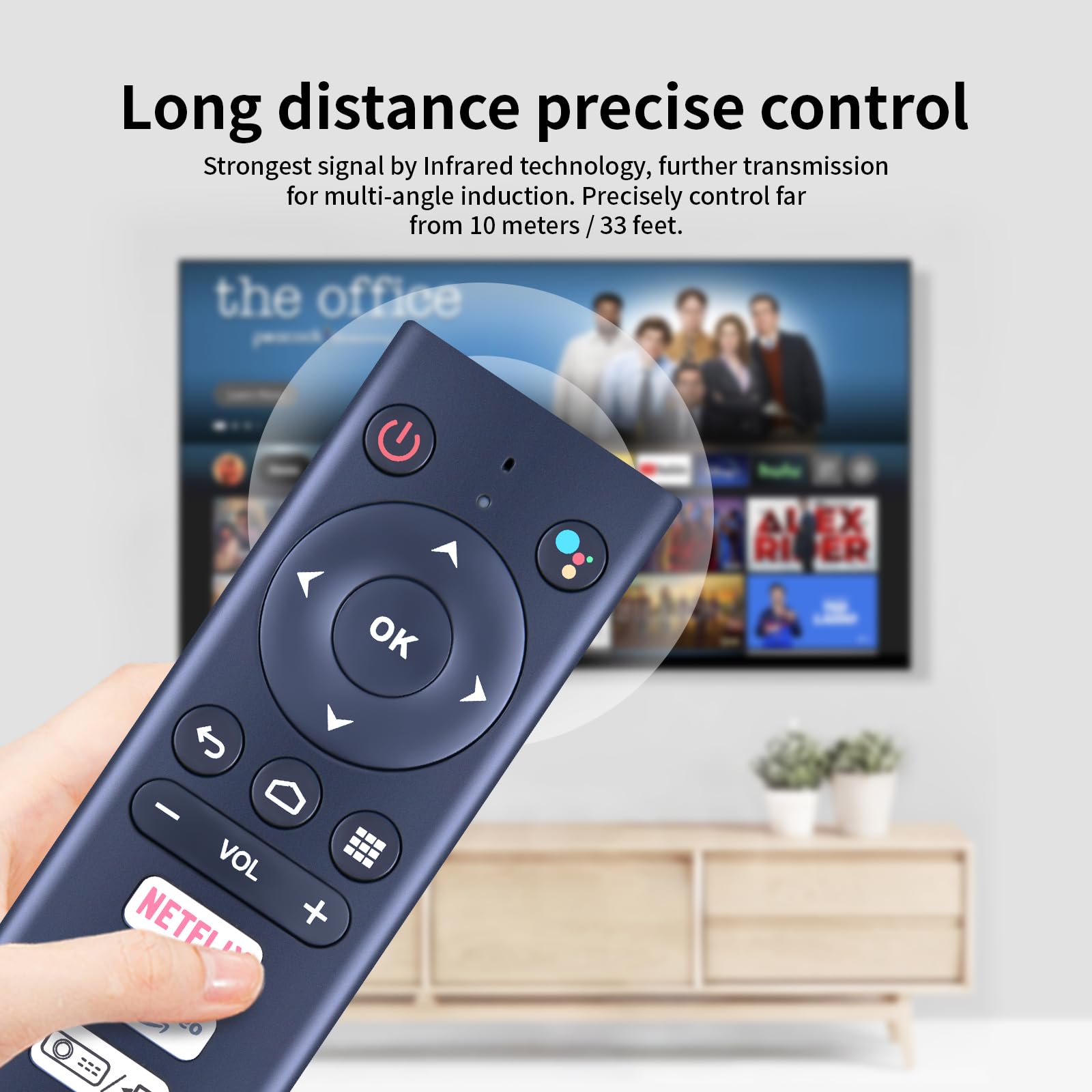 Remote Control for Philips NeoPix Ultra 2TV Smart Home Theater LCD Projector, Blue - Image 3