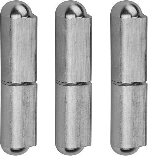 Paquete de 3 bisagras de bala de soldadura de 6 pulgadas, bisagras de barril soldables de acero inoxidable 304, bisagras de puerta desmontables