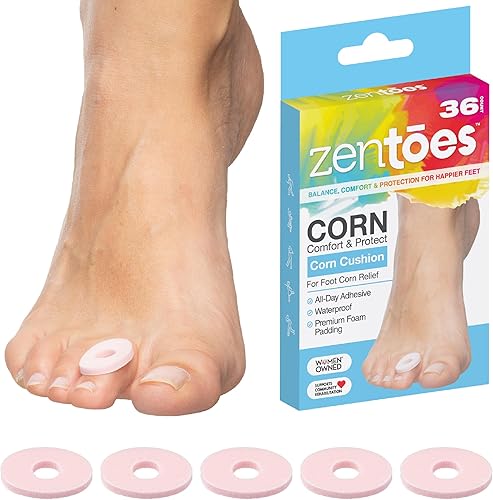 ZenToes Almohadillas de tratamiento impermeables para dedos y pies (36 unidades)
