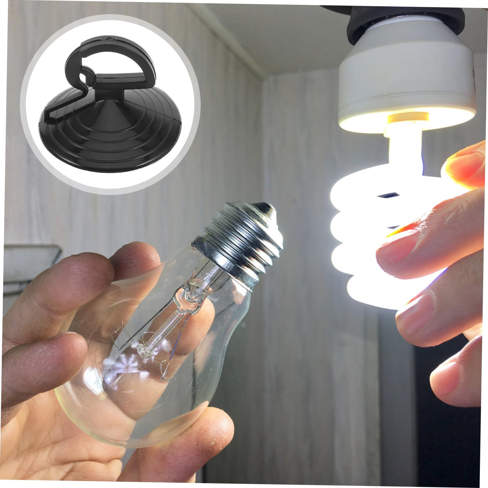 MOLUCKFU Mini Light Bulb Suction Cup Remover Tool Compact Silicone Suction Cup for Easy Light Bulb Extraction and Replacement in Track Lights and High Reach Fixtures - Image 4