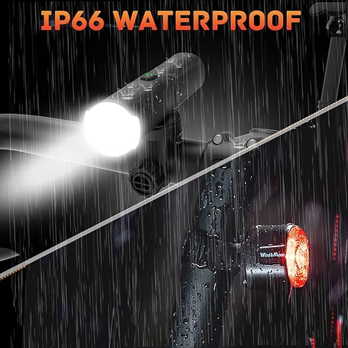 Miniatura 6 de Luz de bicicleta recargable, IP66 impermeable y a prueba de polvo, 6 modos de luz para día y noche, urbano, ciclistas de carretera, viajeros,