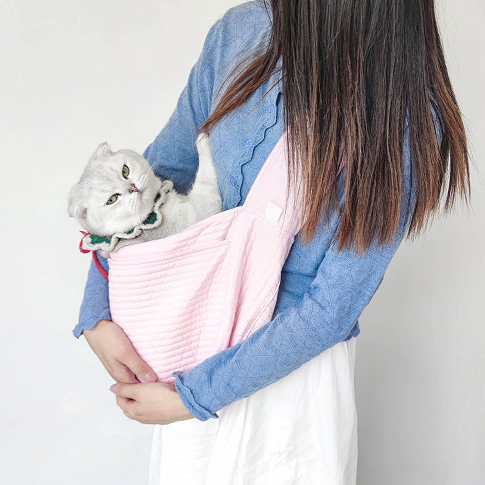 Bolsa de Transporte para Mascotas - Bolsa de Viaje para Perros y gatos, Bolsa Tipo Bandolera para gatos, Bolsa de Transporte para Perros, cómodas Bolsas de Hombro de Malla Suave y Transpirable