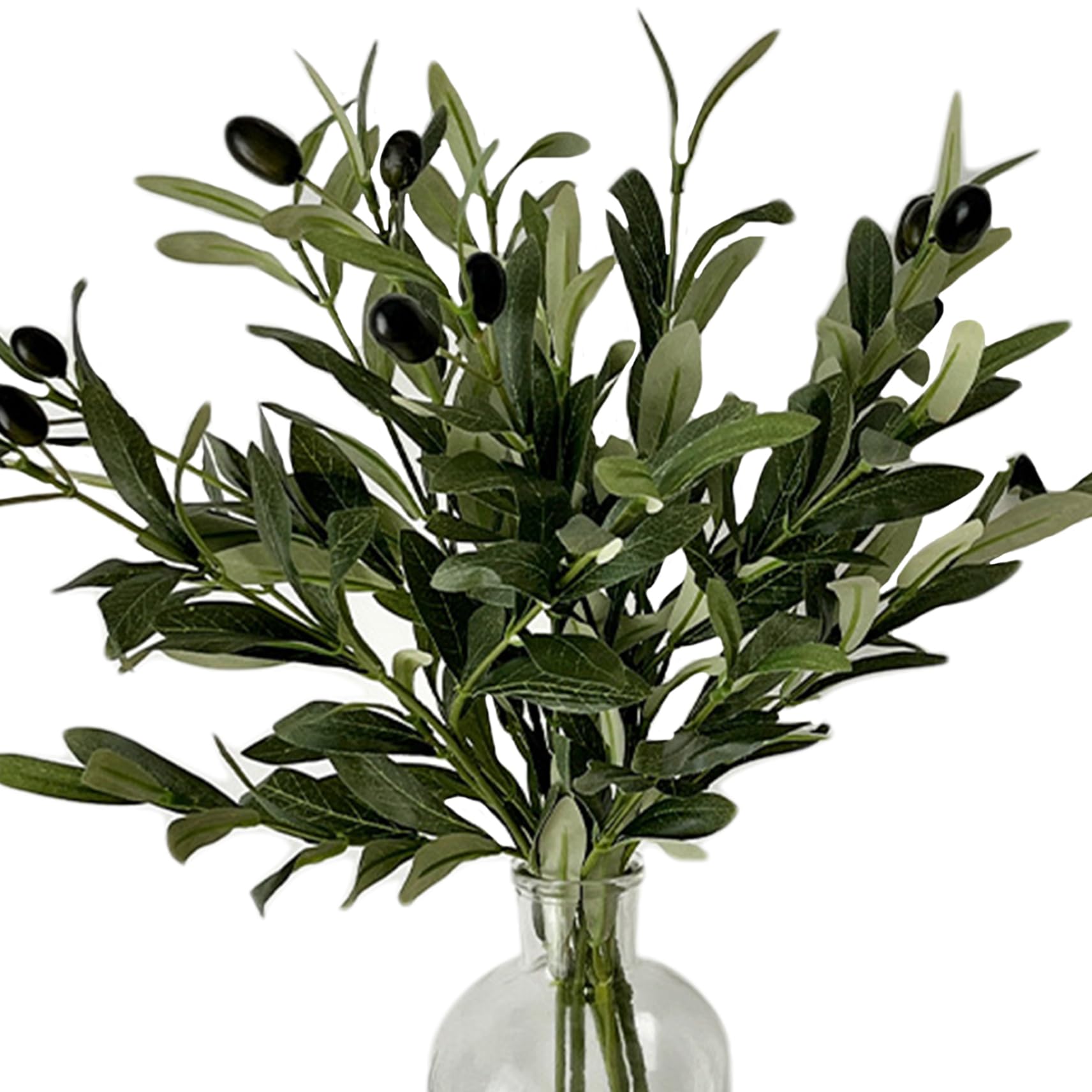 Branches d'olivier artificielles 18 pouces : verdure sans entretien pour intérieur