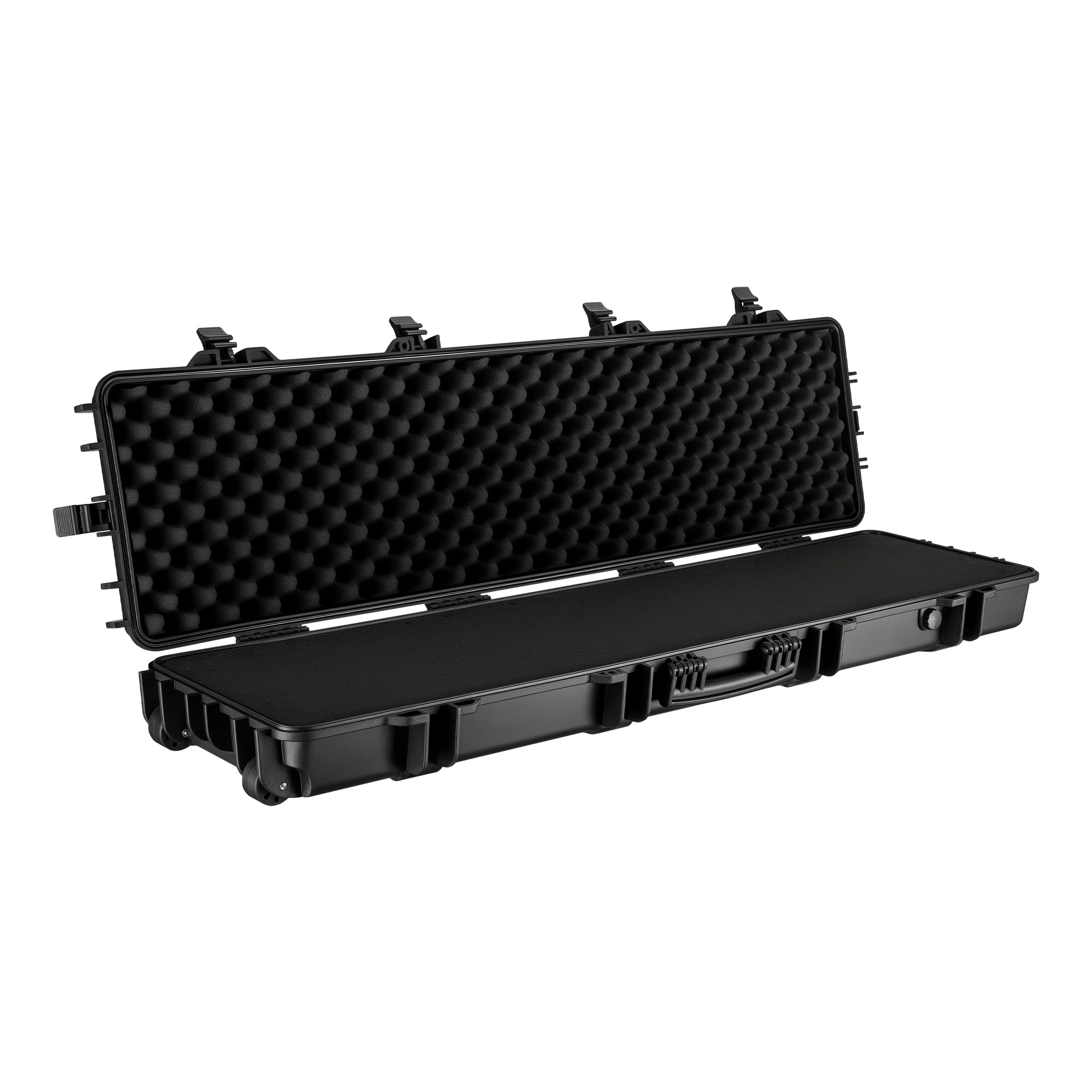 WilTec Maletín para Armas largas con Espuma pre-Cortada Compacto y Ligero de PP para Transporte Seguro de Rifles y escopetas con asa ergonómica