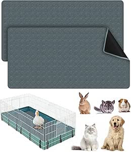 Tapis De Cage Pour Cochon D'Inde, Lavables, Imperméables, Réutilisables
