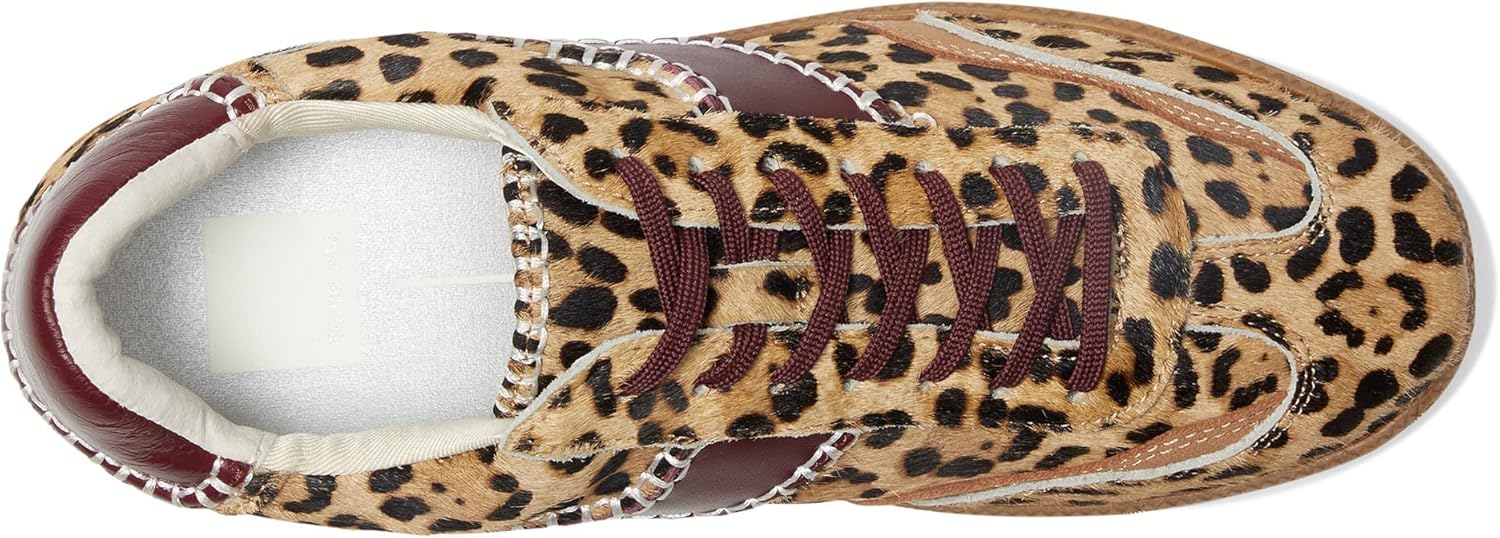Dolce Vita Women's Notice Stitch Sneaker, Burgundy Leopard, 8 - Image 2