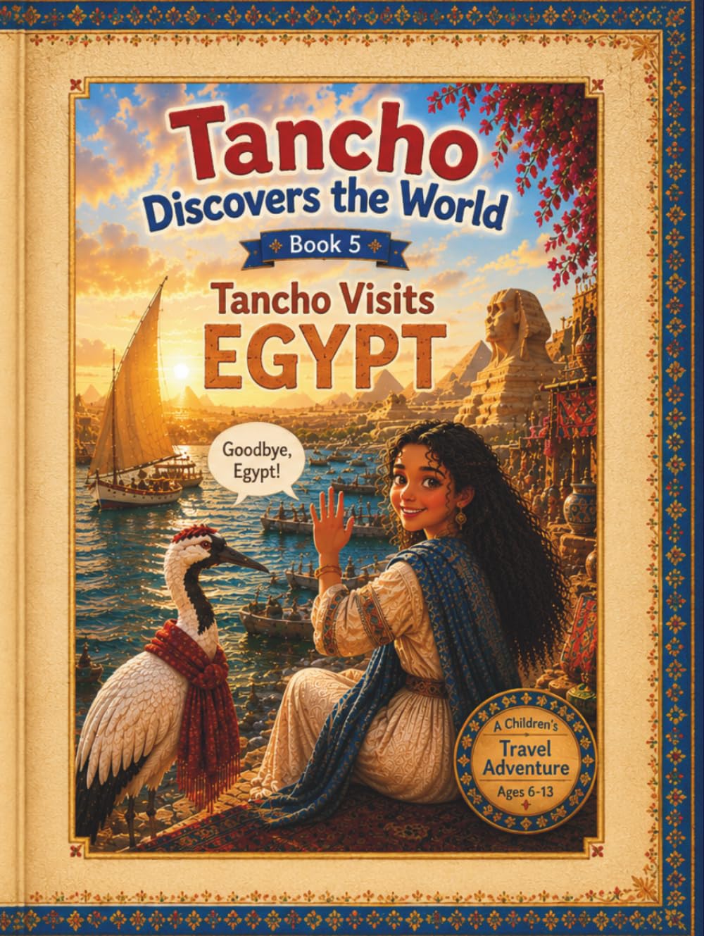 Tancho Visits Egypt: A Children's Adventure Along the Nile, the Pyramids, and the Wonders of Egypt (Tancho Discovers the World)