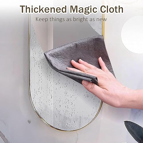 Miniatura 5 de Paño de limpieza de microfibra reutilizable, paño de limpieza mágico grueso, sin rayas, multiusos, no raya, para cocina, ventanas, espejo, vidrio,