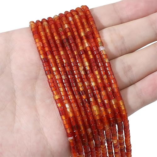 Miniatura 9 de Cuentas cilíndricas cortas de sodalita azul natural de 0.079 x 0.118 in, 155 piezas de tubos sueltos semi piedras preciosas para diseño de joyería