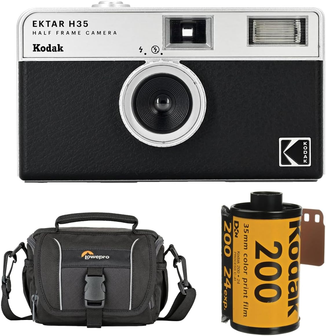 Kodak EKTAR H35 Half Frame Film Camera, Black, Ireland Ubuy