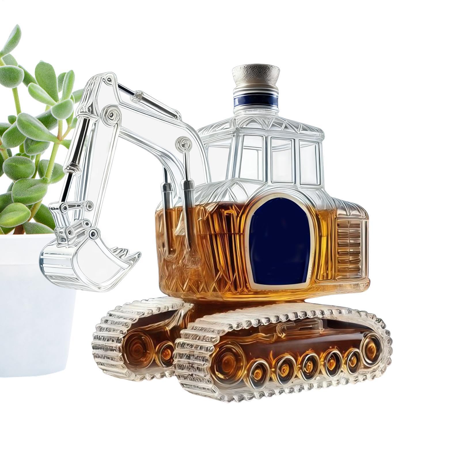 dispositivo di versamento - design articolato, porta vodkabe a prova di perdite, caraffa di cognac soffiata a mano, serbatoio di rum cristallino trasparente | Pistone di attrezzature per la