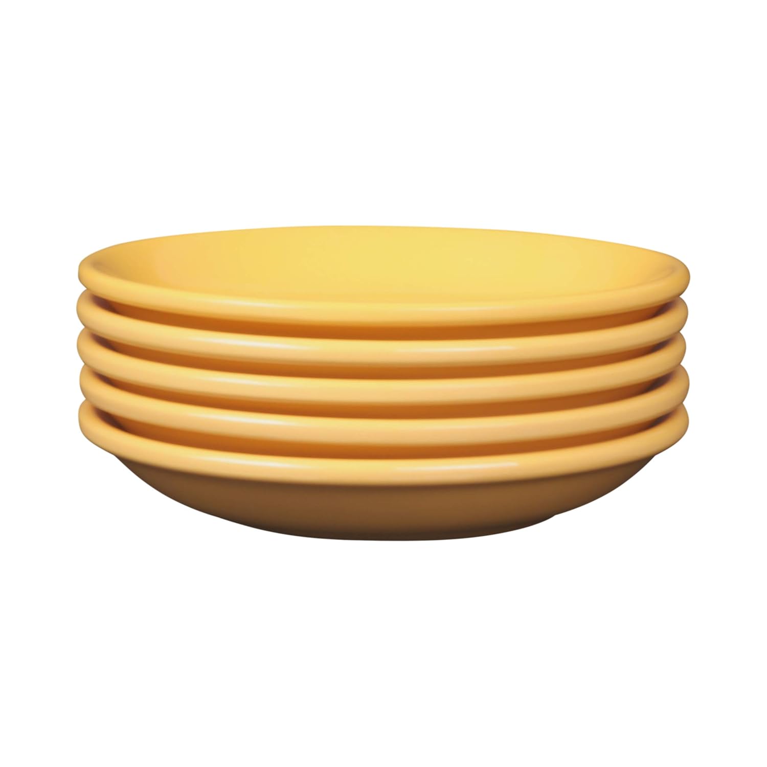 Elite Global Solutions DS-Y Coffee Saucer, 5 5/8" Dia. x 1" h., Melamine, Yellow (Pack of 6)