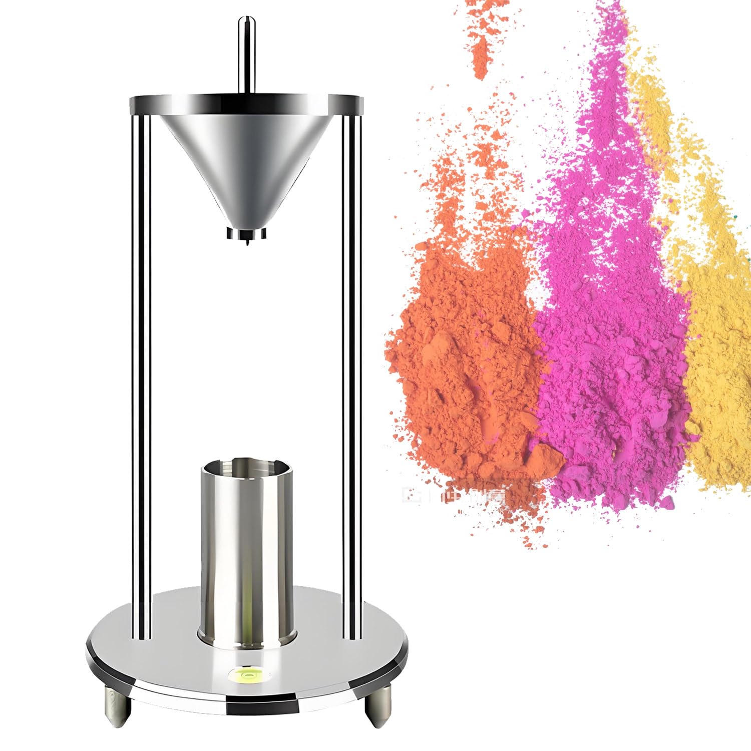 Medidor de densidad a granel para polvo natural, volumen preciso con taza de medición para pruebas de densidad de materiales en laboratorios e industria
