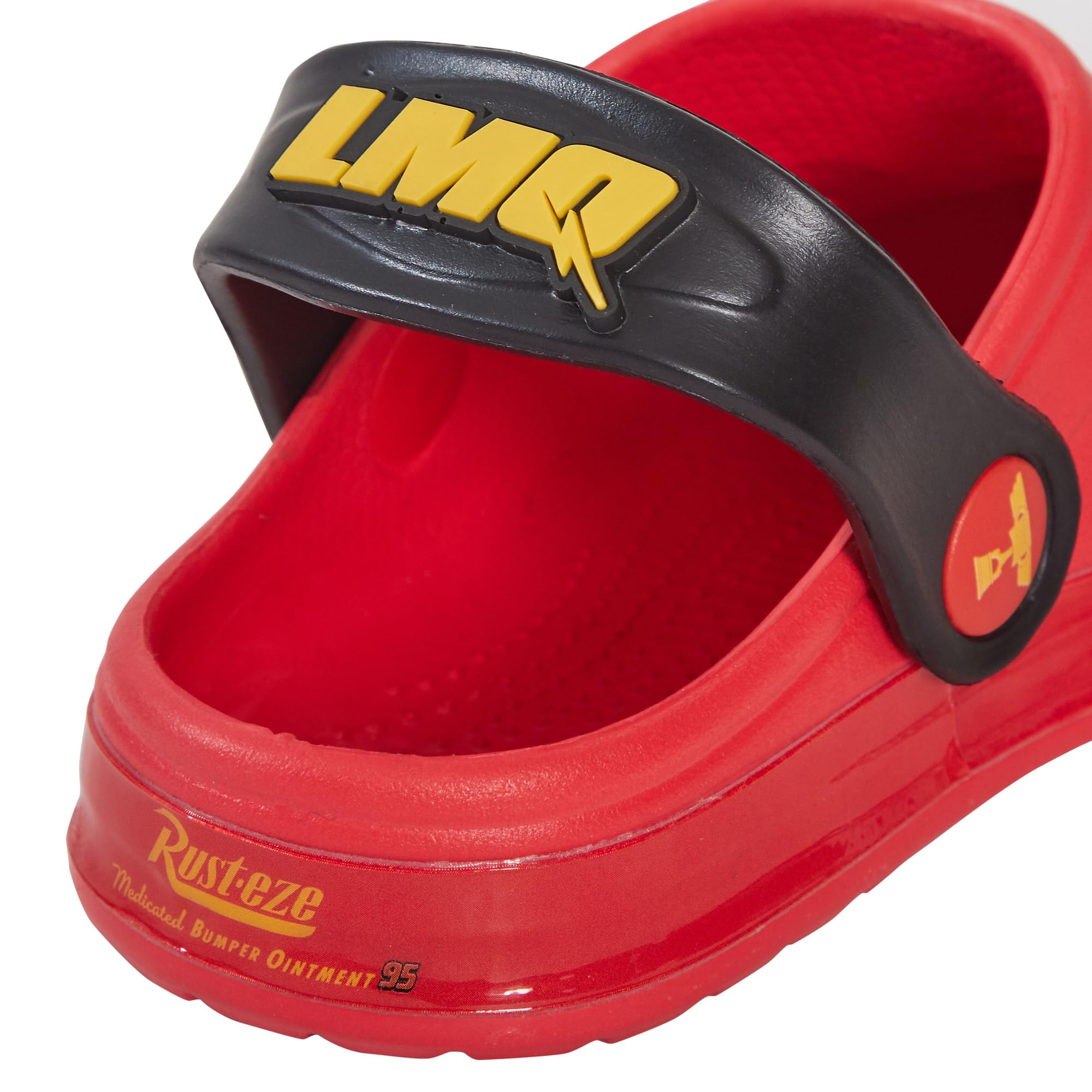 Disney Zuecos Cars para niños con Charms, Sandalias para niños, Deslizadores Lightning Mcqueen con Correa de Tobillo, Zapatos de Playa.