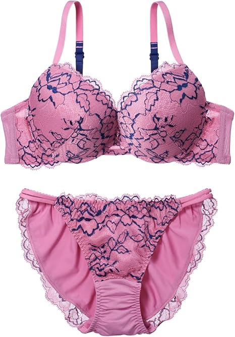 Amazon ピーチ ジョン Ymシンプルカラーレース ブラジャー ショーツセット レディース アッシュピンク 日本 5 ワンサイズ 日本サイズl相当 セット 通販